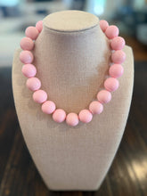 Load image into Gallery viewer, Chunky Bubblegum Pink Bubble Necklace