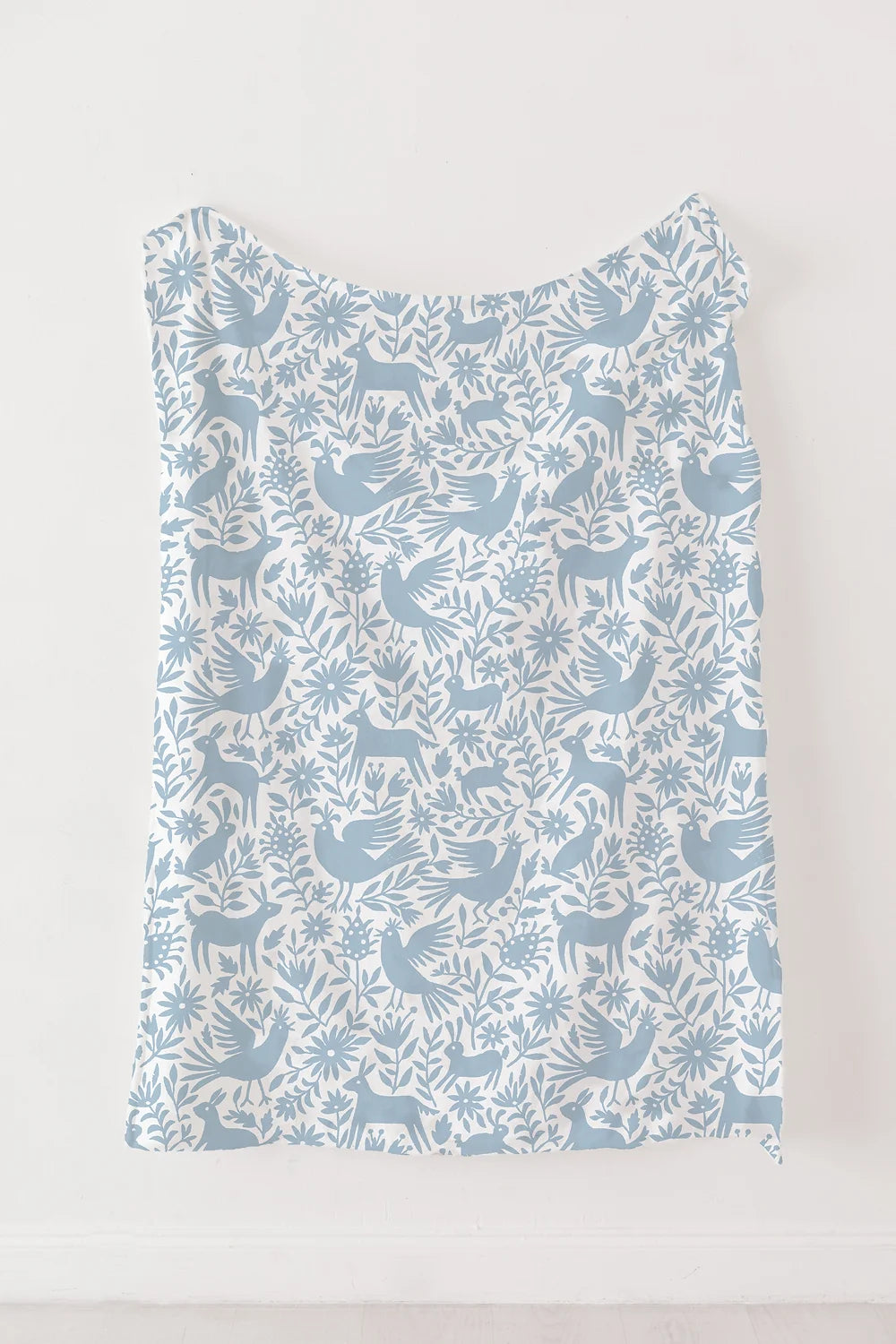 Piper Otomi in Blue Plush Throw