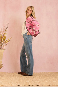 Brooks Avenue Eloise Reversible Quilted Jacket | Wildflower Pink