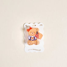 Load image into Gallery viewer, Shape Up Claw Clip - Star Spangled Bear