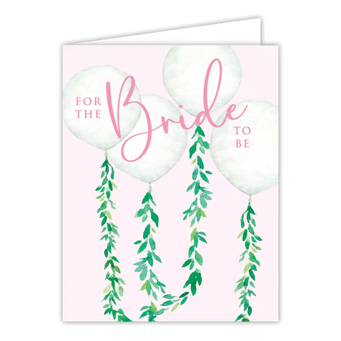 For The Bride To Be Wedding Balloons Greeting Card
