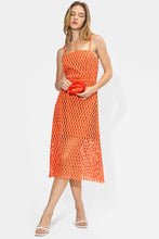 Load image into Gallery viewer, Adelyn Rae Karson Lace Midi Dress | Orange