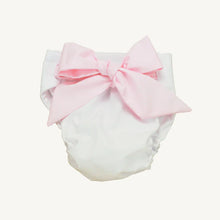 Load image into Gallery viewer, TBBC Baby Bow Bottom Bloomer | Worth Ave White/Palm Beach Pink