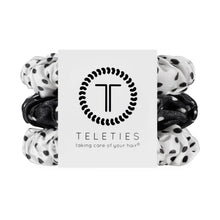 Load image into Gallery viewer, Teleties Polka Dot Party Small Silk Scrunchie