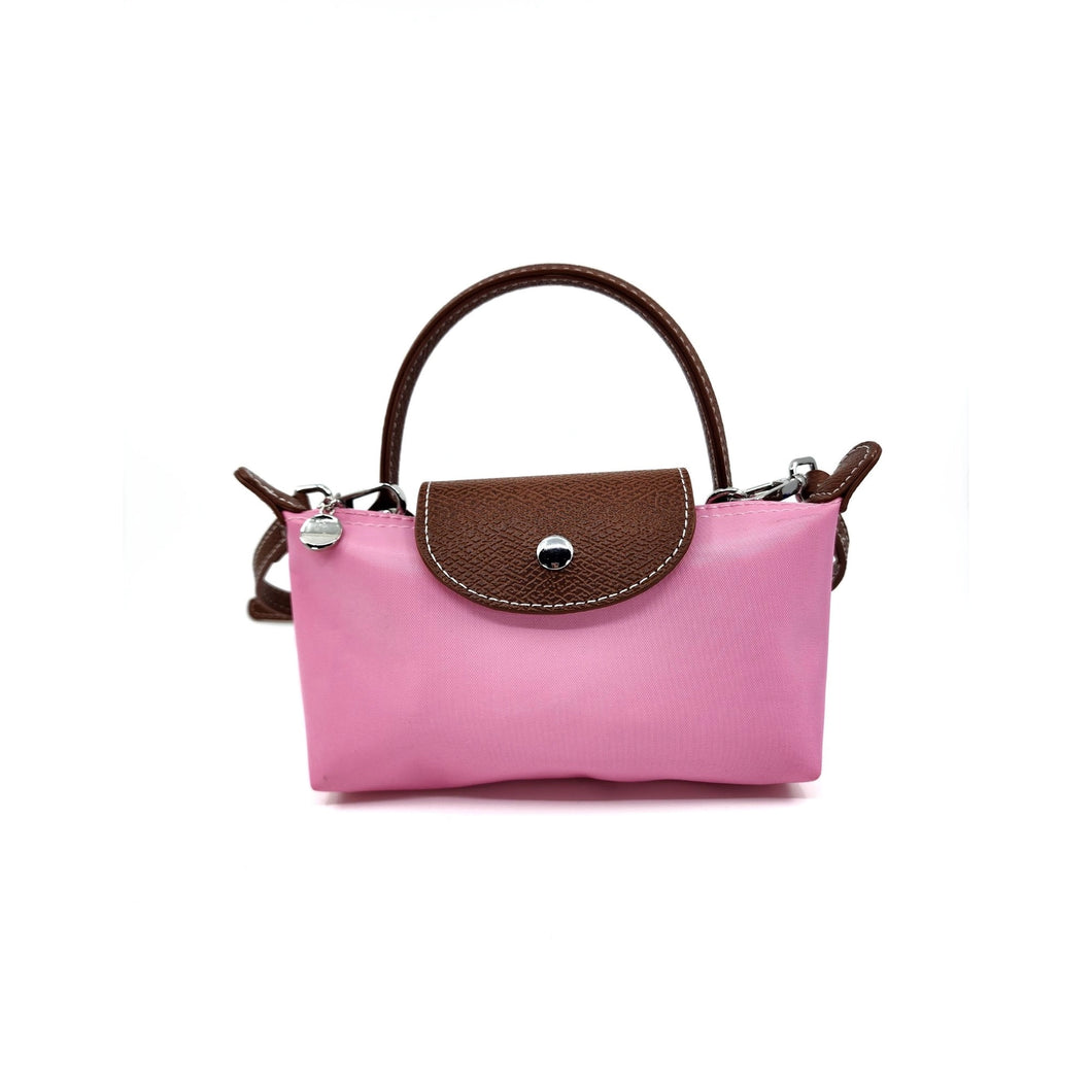 Pink Nylon Mini Tote