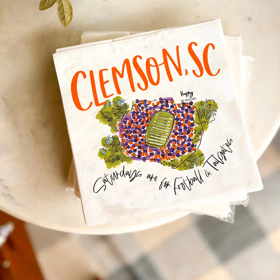 Clemson, SC Tailgate Napkins