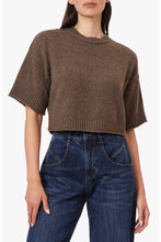 Load image into Gallery viewer, Habitual Crewneck Short Sleeve Sweater | Heather Mocha