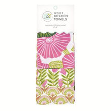 Load image into Gallery viewer, rockflowerpaper Poppy Papaver Cotton Kitchen Towel Set