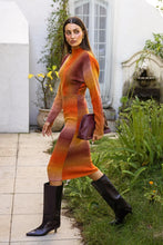 Load image into Gallery viewer, Adelyn Rae Mia Ombre Dolman Sleeves Knit Midi Dress | Burnt Orange