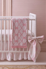 Load image into Gallery viewer, LoveShackFancy Bow Throw Blanket | Pastel Pink