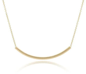 enewton 16" Necklace Gold - Bliss Bar Smooth