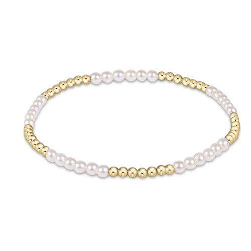 enewton Classic Blissful Pattern 2.5mm Bead Bracelet - 3mm Pearl
