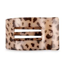 Load image into Gallery viewer, Teleties Blonde Tortoise Large Flat Rectangle Clip