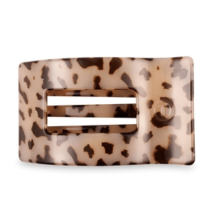 Teleties Blonde Tortoise Large Flat Rectangle Clip
