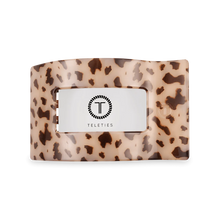 Load image into Gallery viewer, Teleties Blonde Tortoise Medium Flat Rectangle Clip