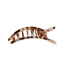 Load image into Gallery viewer, Teleties Blonde Tortoise Medium Flat Rectangle Clip