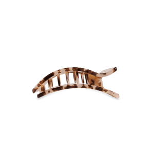 Teleties Blonde Tortoise Small Flat Rectangle Clip