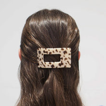 Load image into Gallery viewer, Teleties Blonde Tortoise Small Flat Rectangle Clip