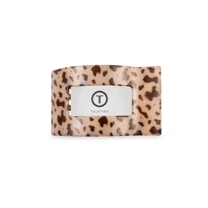 Teleties Blonde Tortoise Small Flat Rectangle Clip