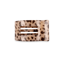 Load image into Gallery viewer, Teleties Blonde Tortoise Small Flat Rectangle Clip