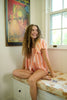 Brooks Avenue Ivy Flutter Sleeve Pajama Set Short | Frond Orange