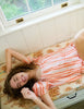 Brooks Avenue Ivy Flutter Sleeve Pajama Set Short | Frond Orange