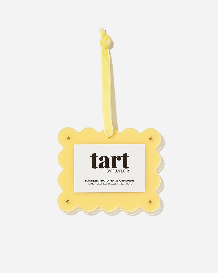 Tart by Taylor Butter Yellow Acrylic Frame Ornament