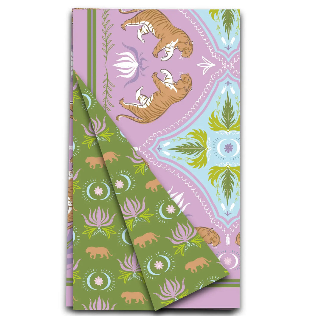 Double Sided Moon Tiger Tea Towel