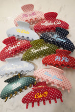 Load image into Gallery viewer, Greek Sorority Hair Clips: Delta Delta Delta