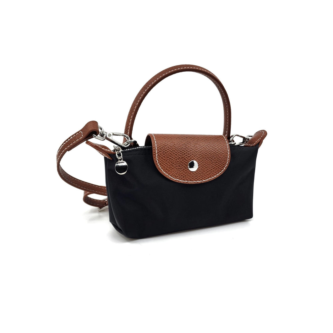 Black Nylon Mini Tote