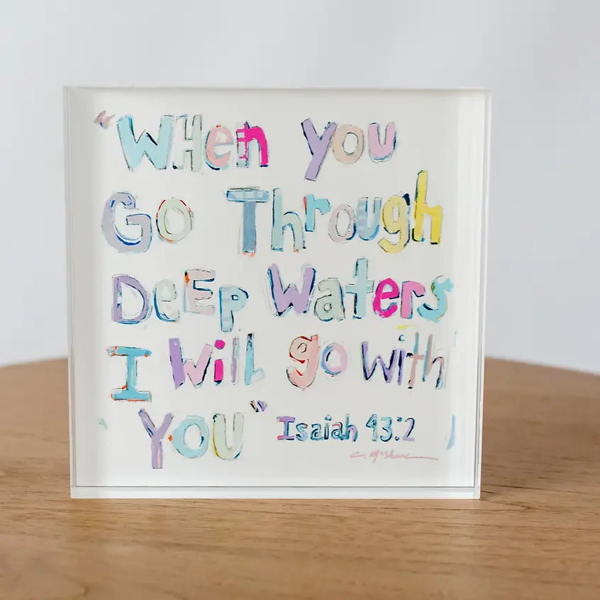 Chelsea McShane Isaiah Acrylic Block