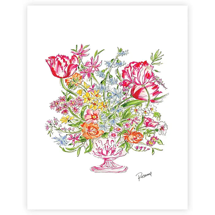 Pink Floral Art Print
