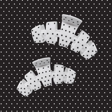 Load image into Gallery viewer, Teleties Teleties Classic White Polka Dot Party Large Claw Clip