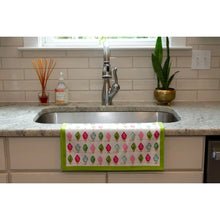 Load image into Gallery viewer, Double Sided Holiday Lights Tea Towel