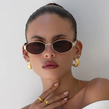 Load image into Gallery viewer, FREYRS Soho Sunglasses | Gold / Brown