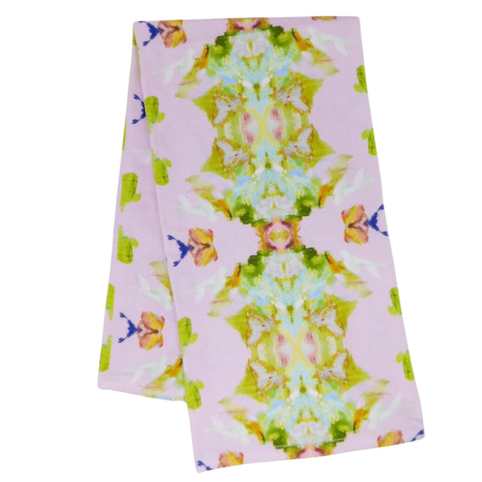 Laura Park Stained Glass Lavender Tea Towel
