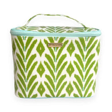 Load image into Gallery viewer, Laura Park Petite Frond Green Train Case