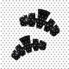 Load image into Gallery viewer, Teleties Classic Black Polka Dot Party Medium Claw Clip