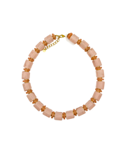Load image into Gallery viewer, Pink &amp; Teracotta Chunky Resin Necklace