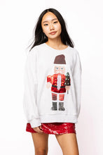 Load image into Gallery viewer, Queen of Sparkles Grey Santa Nutcracker Sweatshirt