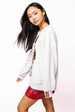 Load image into Gallery viewer, Queen of Sparkles Grey Santa Nutcracker Sweatshirt