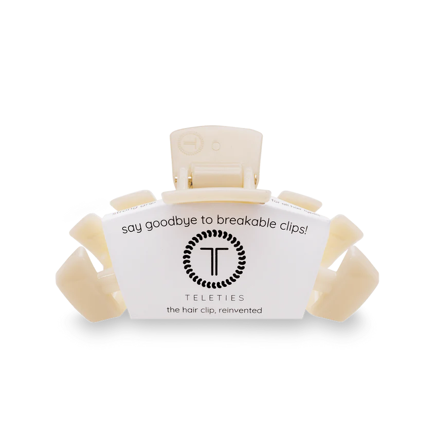 Teleties Classic Almond Beige Small Hair Clip