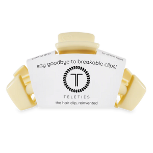 Teleties Classic Butter Yellow Large Claw Clip