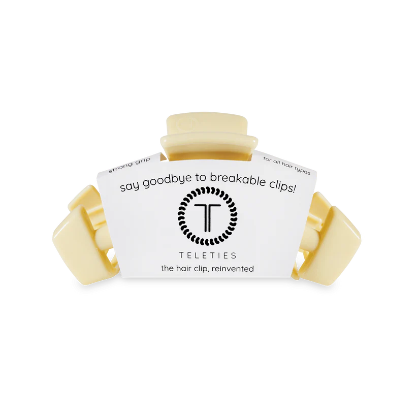 Teleties Classic Butter Yellow Medium Claw Clip