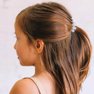 Teleties Classic Coconut White Tiny Claw Clip