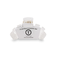 Load image into Gallery viewer, Teleties Classic Coconut White Tiny Claw Clip
