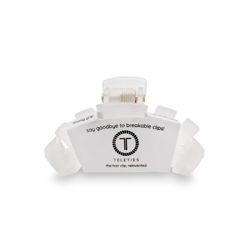 Teleties Classic Coconut White Tiny Claw Clip
