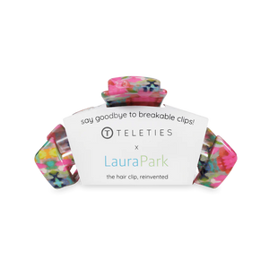 Teleties x Laura Park Classic Fuchsia Dream Medium Hair Clip