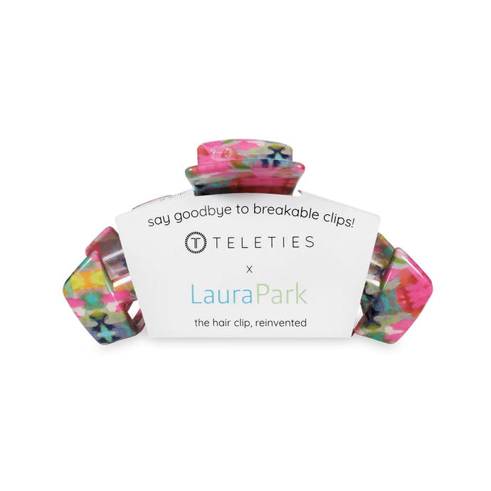 Teleties x Laura Park Classic Fuchsia Dream Medium Hair Clip