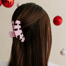 Load image into Gallery viewer, Teleties Classic Merry Pinkmas Medium Hair Clip